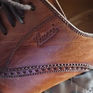 Gucci Brown Leather Oxfords